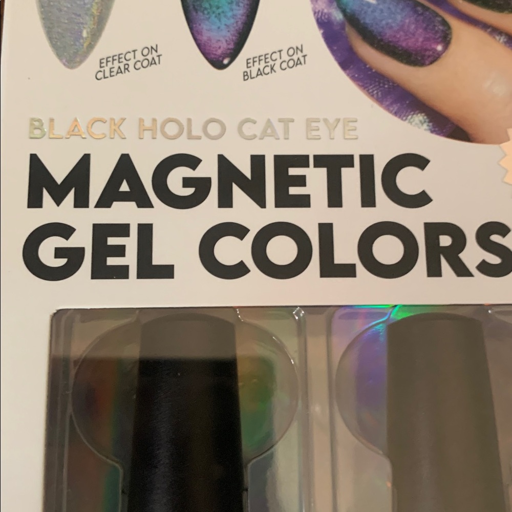 NWOT Le Mercerie PRO Black Holo Cat Eye Magnetic Gel Colors - Picture 3 of 6